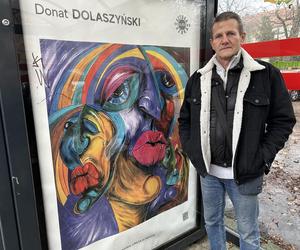 Prace Donata Dolaszyńskiego upiększają konińskie przystanki
