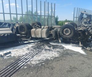 Koszmarny wypadek na A4! Zginął kierowca ciężarówki