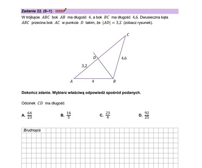 Matura próbna matematyka 2023 - CKE (wrzesień 2022)
