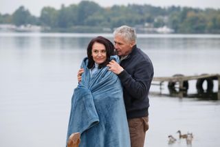 M jak miłość, odcinek 1847: Aleksandra (Małgorzata Pieczyńska), Erwin (Andrzej Dopierała)