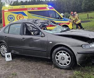 Tragiczna śmierć młodej kobiety w stawie! Wcześniej uderzyła autem w łosia [ZDJĘCIA]