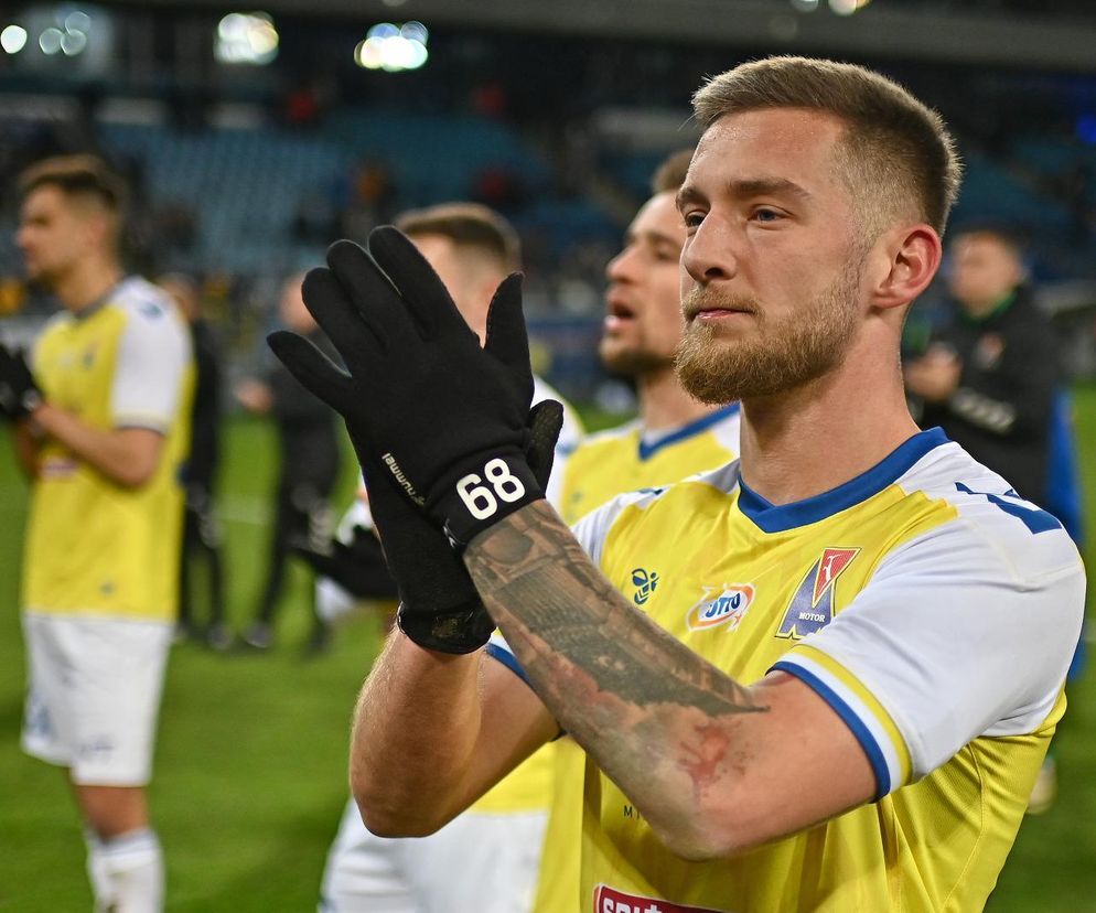 Piłkarze Motoru Lublin dziękują kibicom za wsparcie w meczu z Lechią Gdańsk