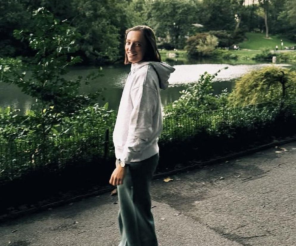 Iga Świątek w Central Parku w Nowym Jorku