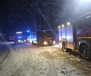 Wypadek autokaru w pow. lubartowskim. Kilka osób trafiło do szpitala