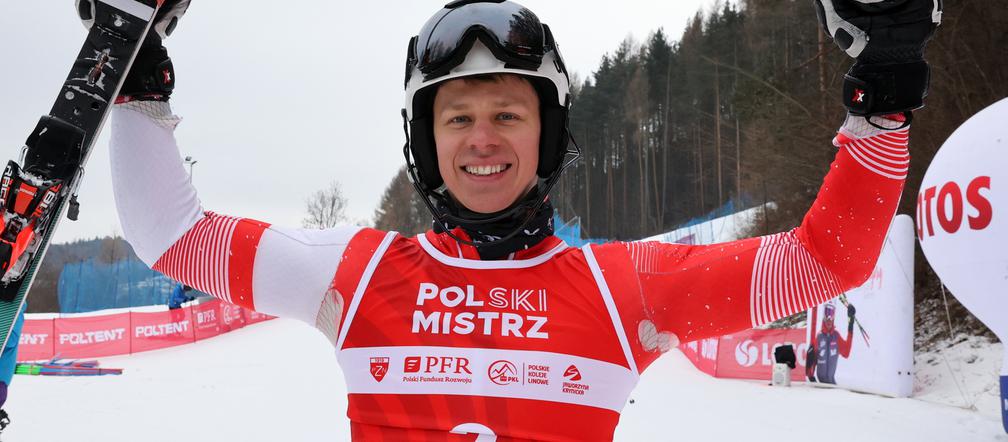 Paweł Pyjas, potrójny mistrz Polski w narciarstwie alpejskim