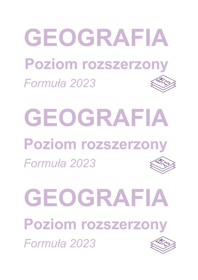 Matura 2025 geografia - arkusz CKE 15.05.2025 - Formuła 2023