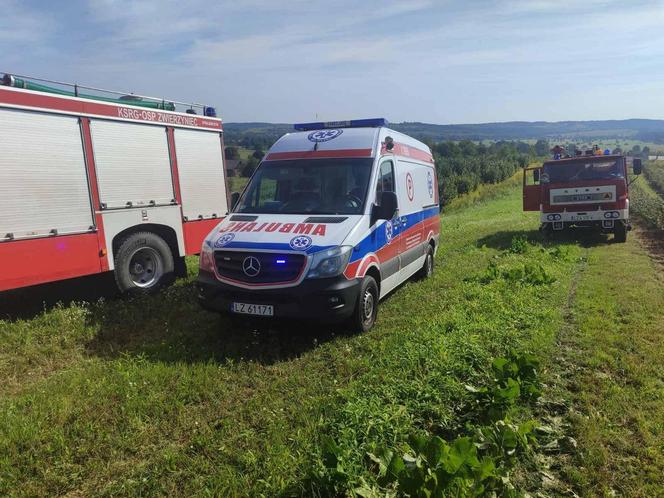 Zasłużony strażak z  Turzyńca nie żyje. Śmiertelny wypadek w czasie zrywki drewna [ZDJĘCIA]