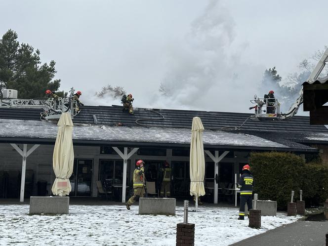 Płonie restauracja na Choszczówce. Na miejscu ponad 10 zastępów straży pożarnej