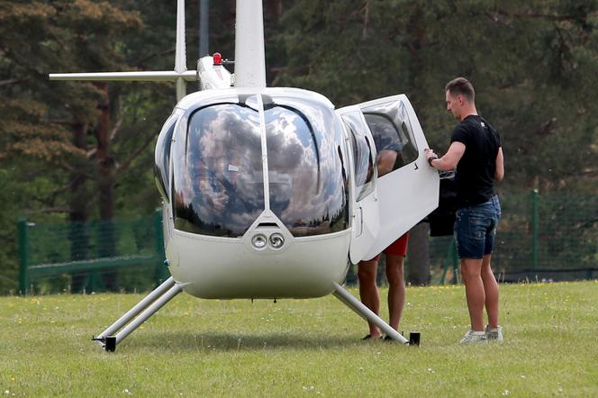 Arkadiusz Milik przyleciał na zgrupowanie helikopterem