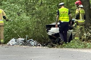 Dachował ,jego auto stanęło w ogniu. Nikt nie zdołał mu już pomóc