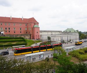 Ukryty ogród w Warszawie - widok na trasę W-Z