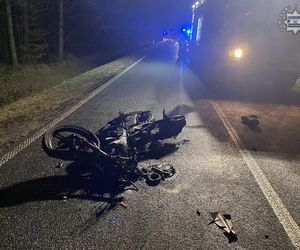 Śmiertelny wypadek pod Tarnowskimi Górami. 18-letni motocyklista nie żyje