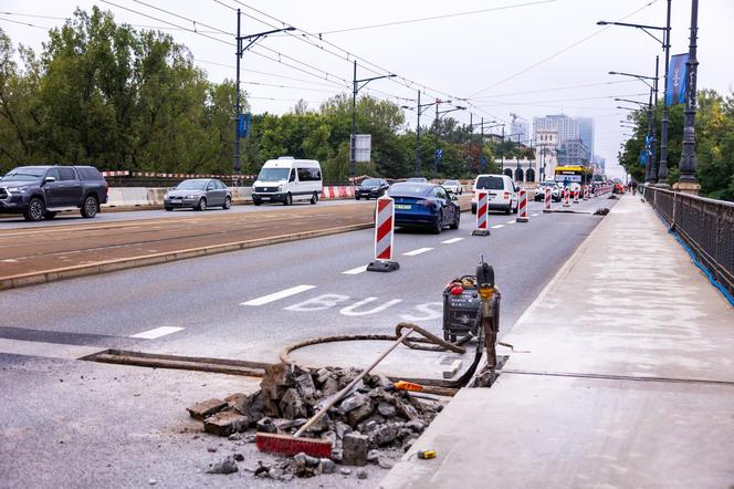 Remont na moście Poniatowskiego