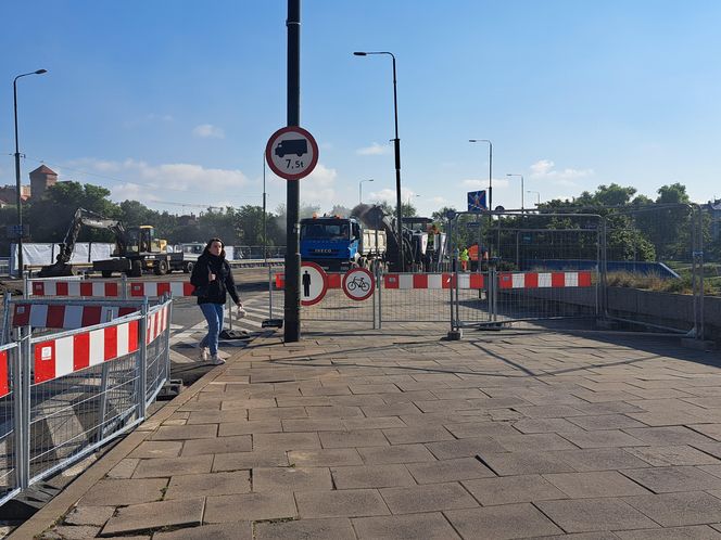 Remont mostu Grunwaldzkiego w Krakowie