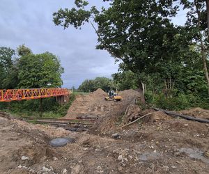 Postępują prace na olsztyńskim Tracku. Powstaje m.in. nowoczesny wiadukt