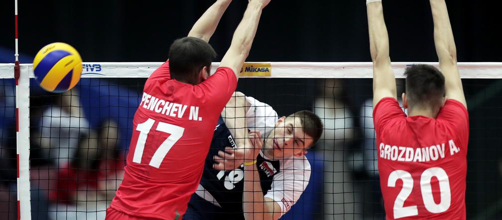 Bartosz Kwolek podczas meczu Bułgaria-Polska 