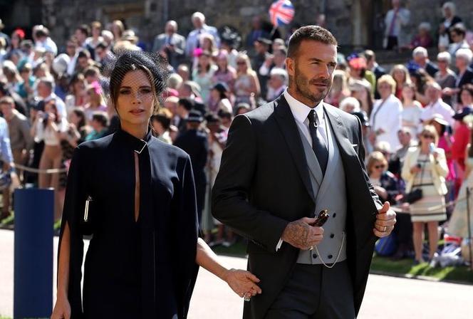 Victoria Beckham i David Beckham na ślubie księcia Harry'ego z Meghan Markle