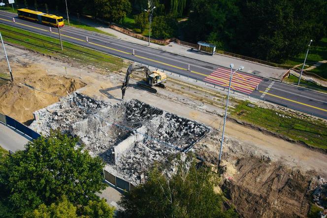 Rozbiórka wiaduktu na Śmigłego-Rydza