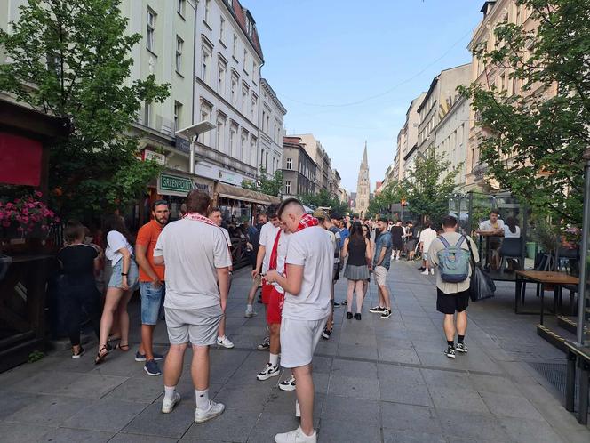 Euro 2024. Mecz Polska - Austria. Tak bawili się kibice na Mariackiej w Katowicach 