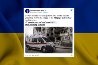 Ukraina: Rosjanie ostrzelali medyków w trakcie ewakuacji szpitala
