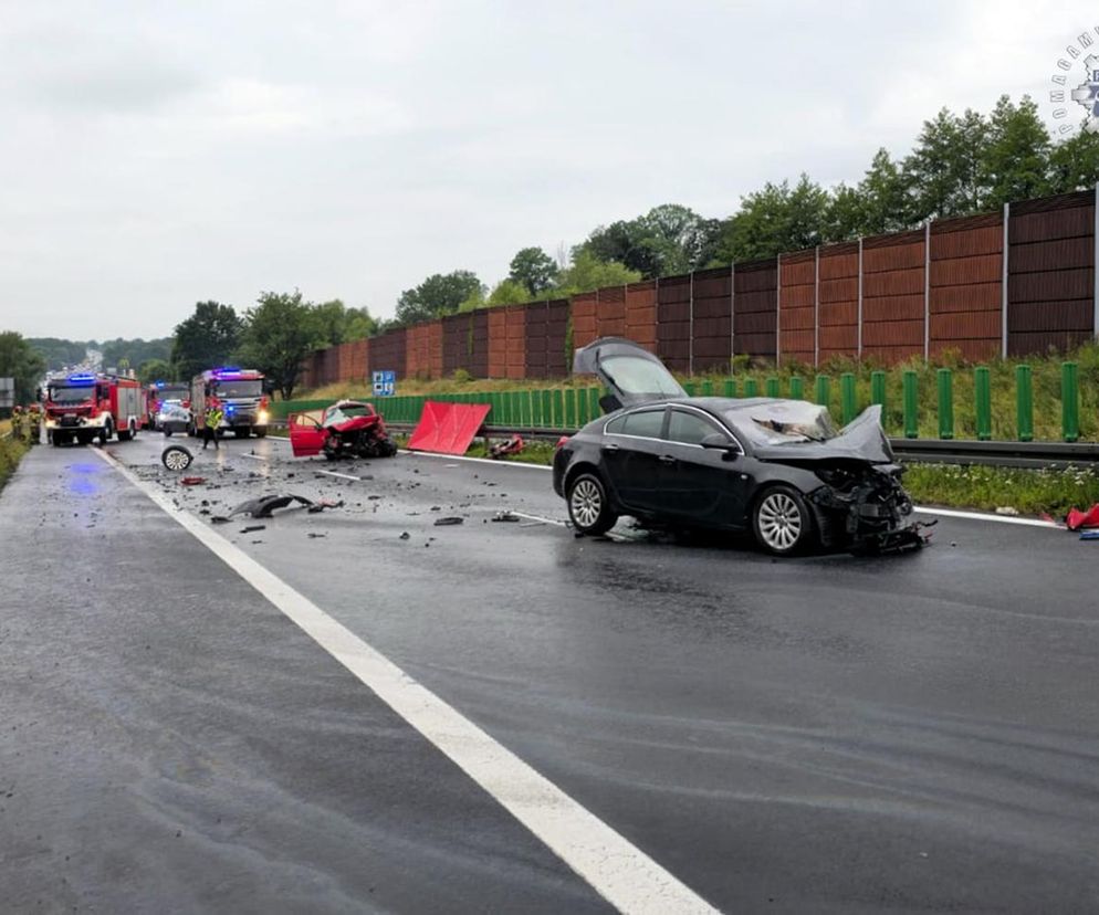 Wypadek na trasie S52 w Bielsku-Białej