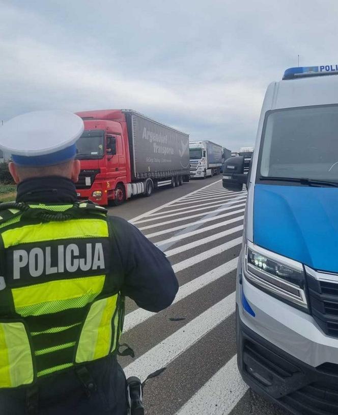Przez protest ciężarówki blokują przejścia graniczne z Ukrainą