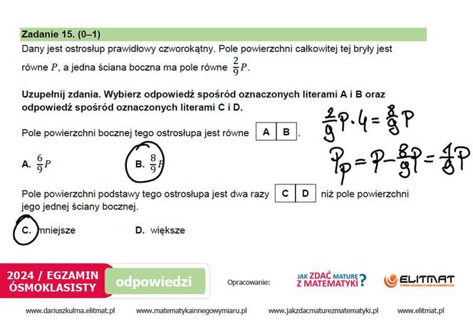 Egzamin ósmoklasisty 2024: Arkusz CKE rozwiązany przez Roberta Bacę, eksperta z Elitmat