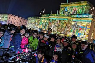 Szczecińscy rowerzyści na Festiwalu Światła w Berlinie