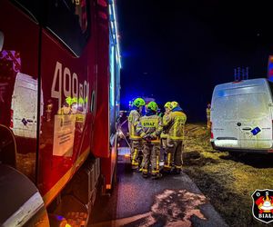 Wypadek na autostradzie A1 w Szarlejce