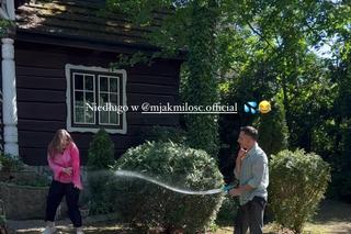 M jak miłość na planie nowy sezon. Anita (Melania Grzesiewicz), Kamil (Marcin Bosak)