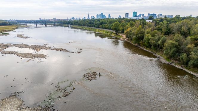 Wisła w Warszawie 27 sierpnia 2025 rano