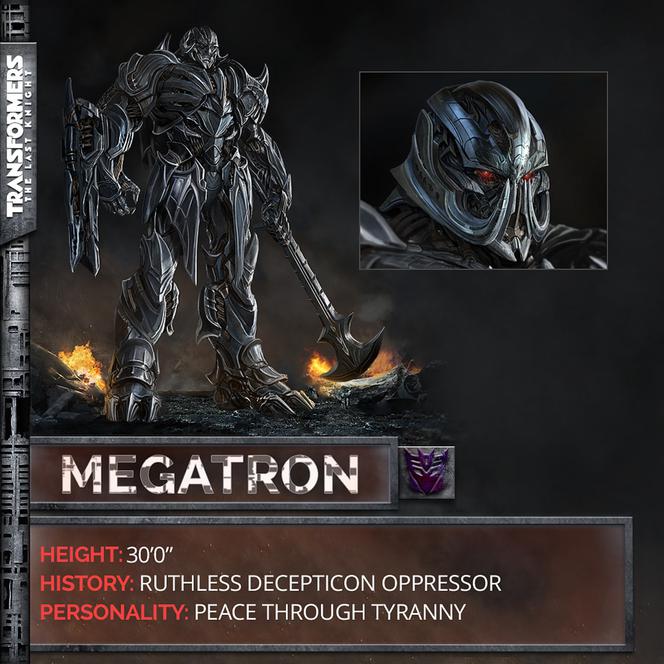 Transformers: The Last Knight, Decepticon Megatron