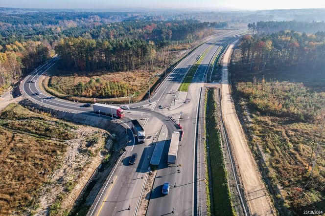 Tak wygląda obecnie budowa I części obwodnicy Zawiercia i Poręby. Ta część kończy się na węźle Kromołów