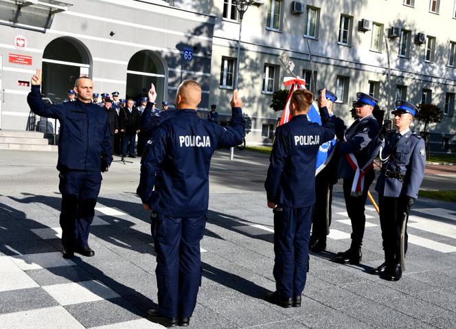 Ślubowanie nowych funkcjonariuszy podlaskiej policji