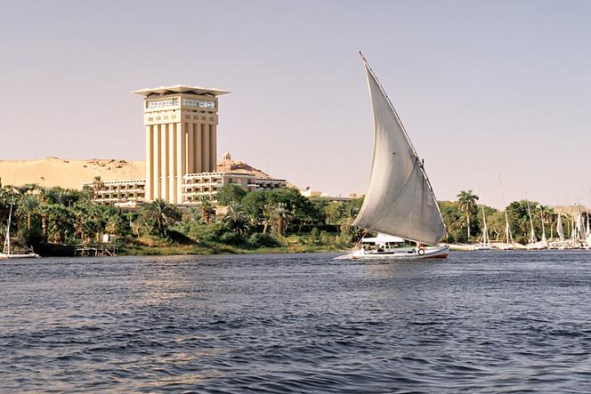 Feluka na Nilu w okolicy Aswan w Egipcie