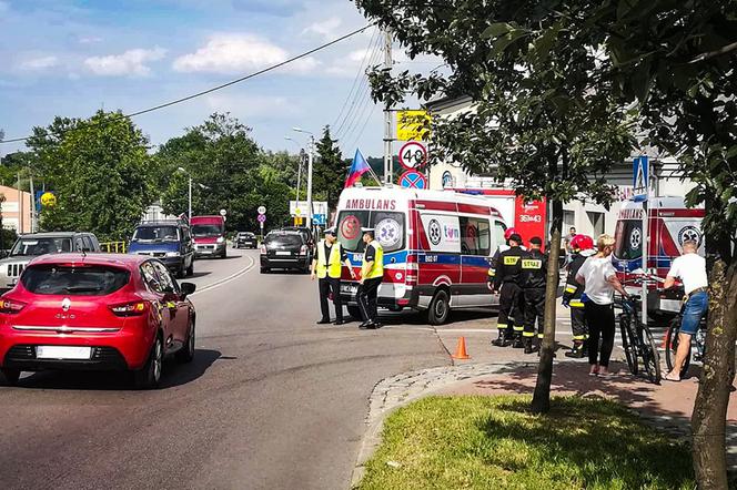 Wypadek w Łomży. Autobus przejechał rowerzystę. 14-latek w szpitalu