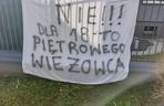 Protest przeciwko budowie wieżowca w Kostuchnie
