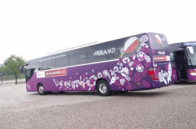 Autokar polskiej reprezentacji na Euro 2012