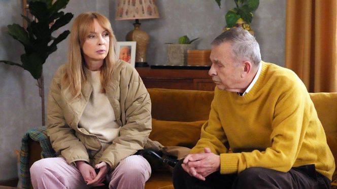 Barwy szczęścia odc. 3166. Agnieszka (Katarzyna Tlałka), Czesław (Marian Jaskulski)