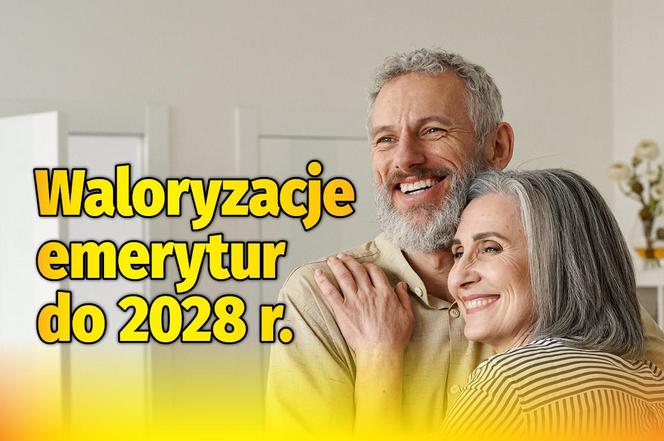 Waloryzacje emerytur do 2028