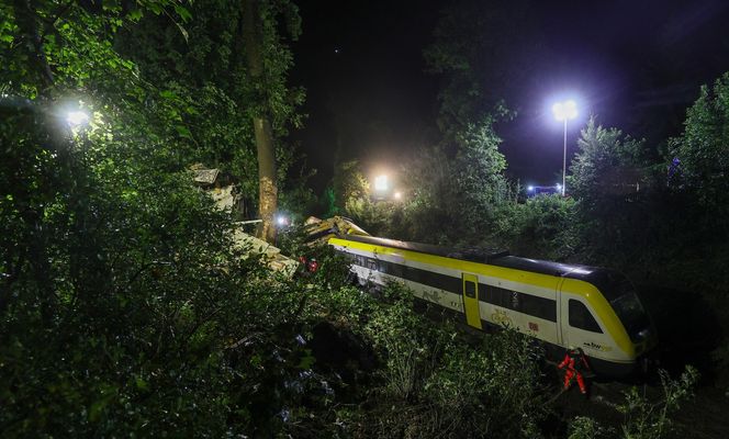 Katastrofa kolejowa w Niemczech! Zabici i wielu rannych. Powodem burze?