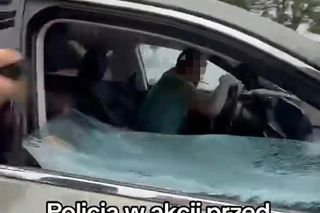 Strzelanina pod Biedronką w Bolkowie. Wyciekło szokujące nagranie z interwencji. Policjant ranny