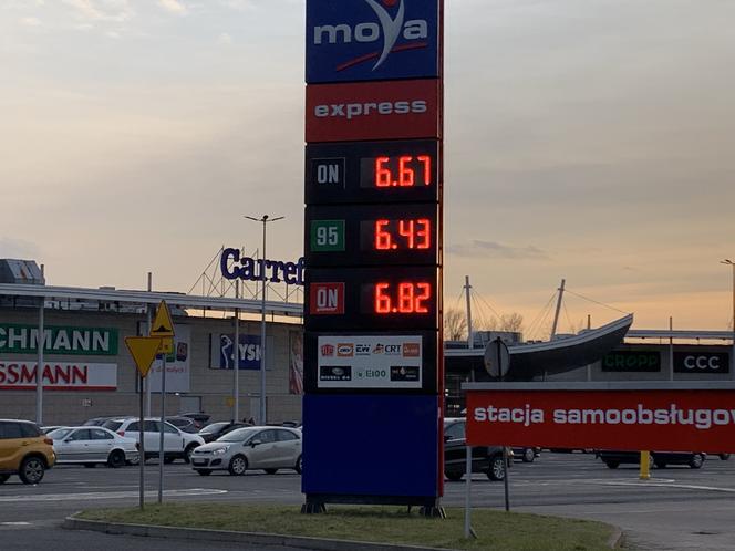 Ceny paliw na stacjach w Sosnowcu 23.03