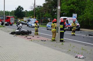 Śmiertelny wypadek z udziałem motocyklisty w Radości