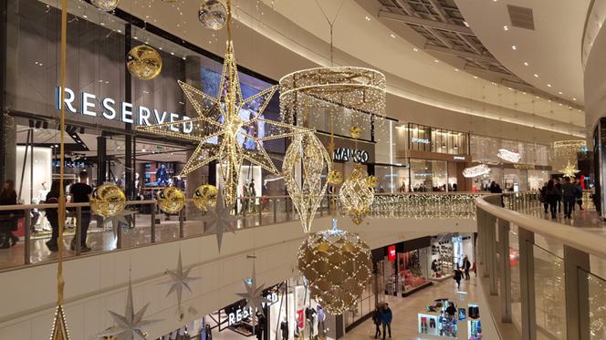 Imponujące świąteczne dekoracje galerii Posnania