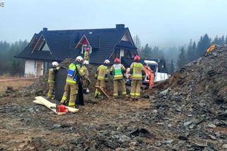 Nie żyje mężczyzna przysypany przez ziemię. Tragedia na Podhalu