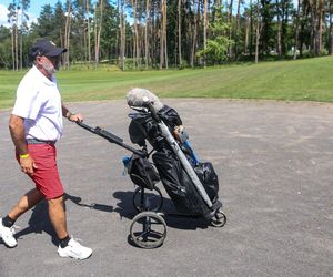Michał Probierz na polu golfowym