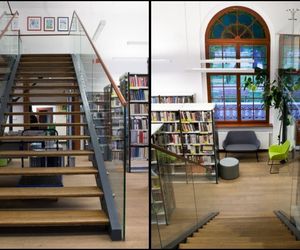 Biblioteka w budynku dworca w Obornikach Śląskich