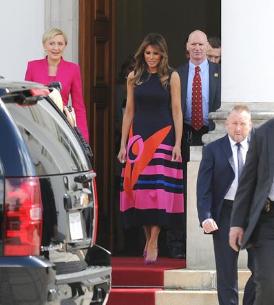 Melania Trump i Agata Duda w Warszawie