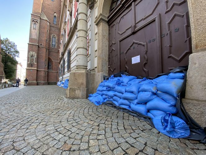 Wrocław - fala w centrum miasta